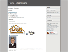 Tablet Screenshot of deemteam.com